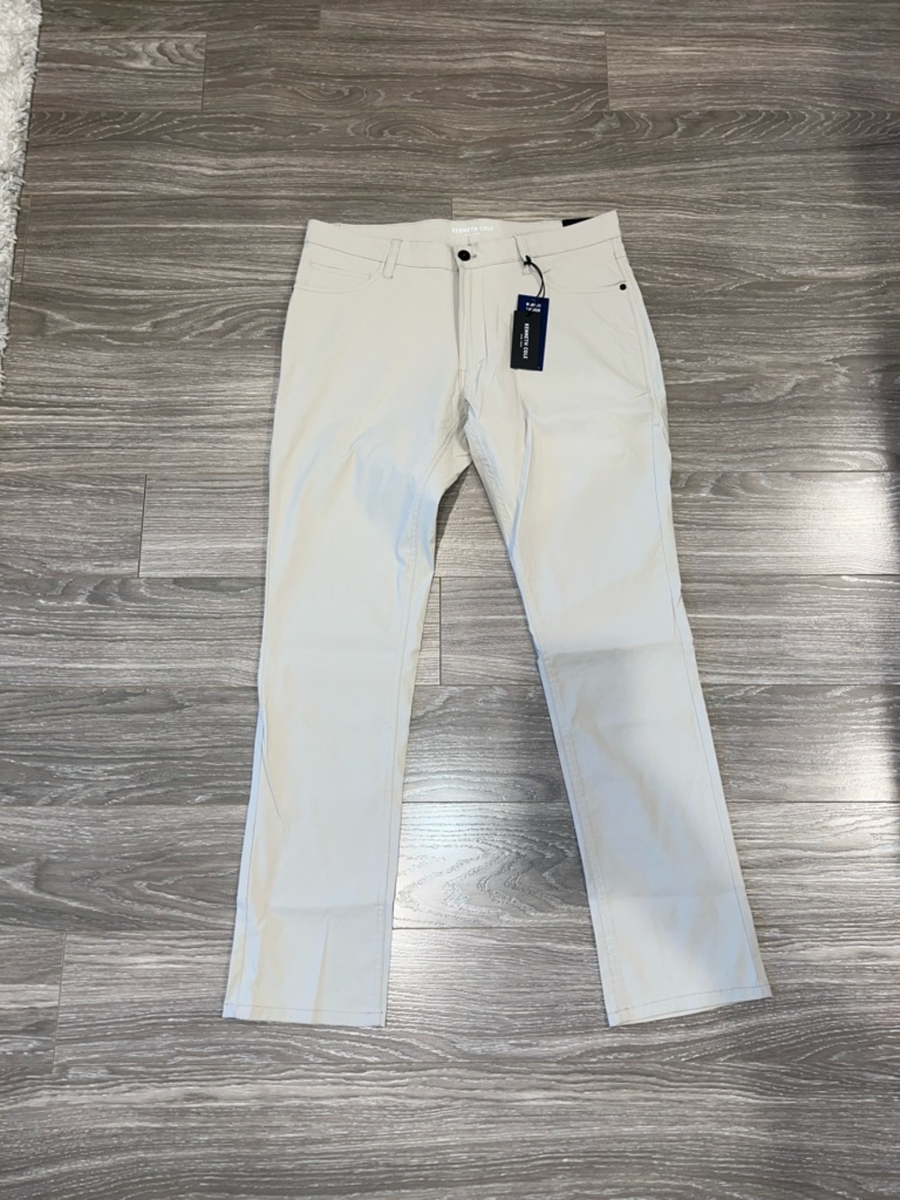 Kenneth Cole Men's Slim Tech Mobility Pants- Dove
